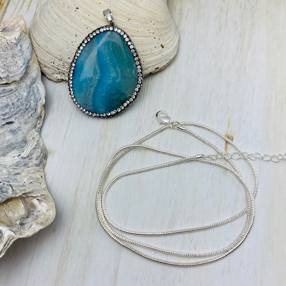 🐬Beautiful Pendent Larimar 🐳 - Picture 2 of 11